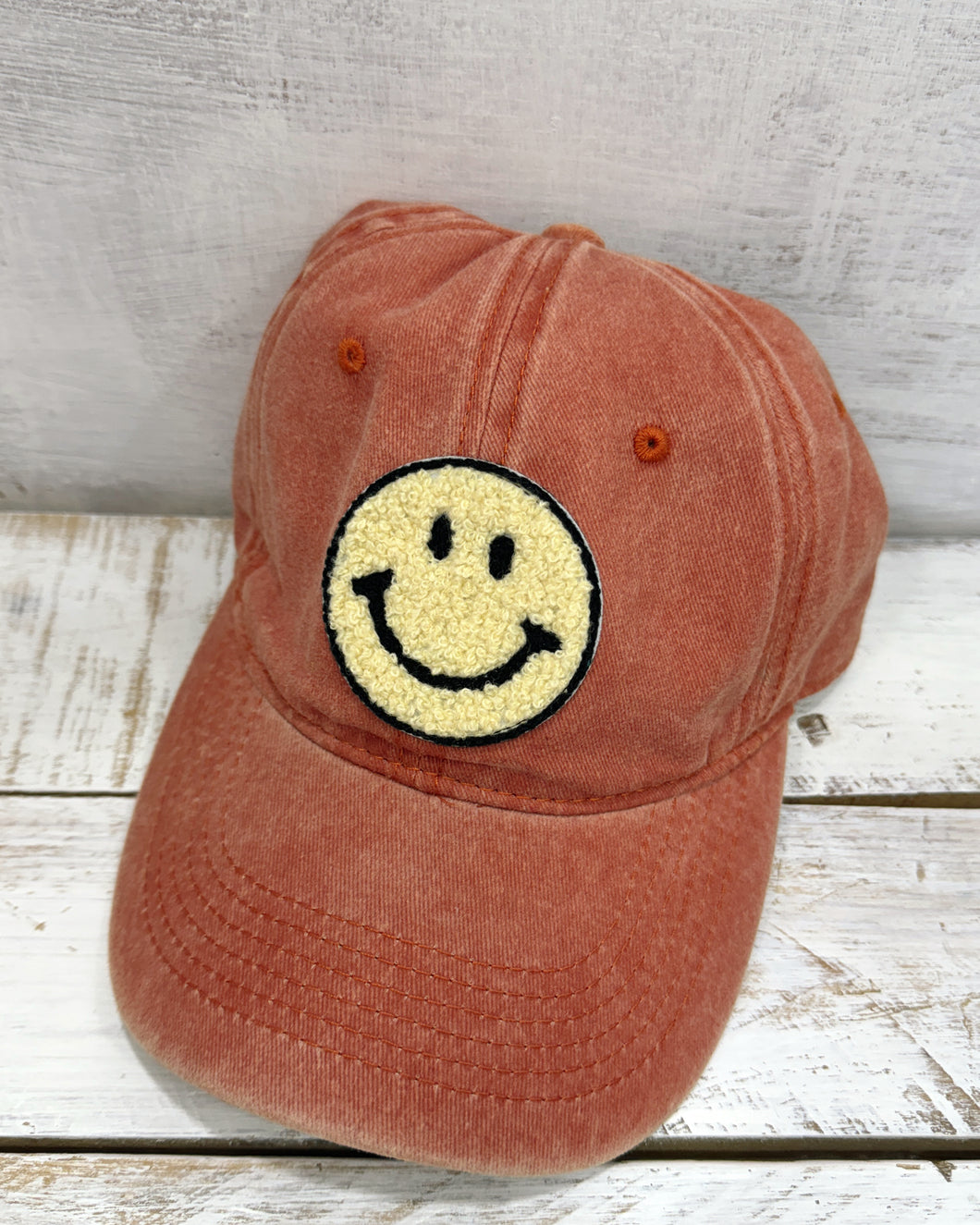 SMILE Orange Baseball Cap