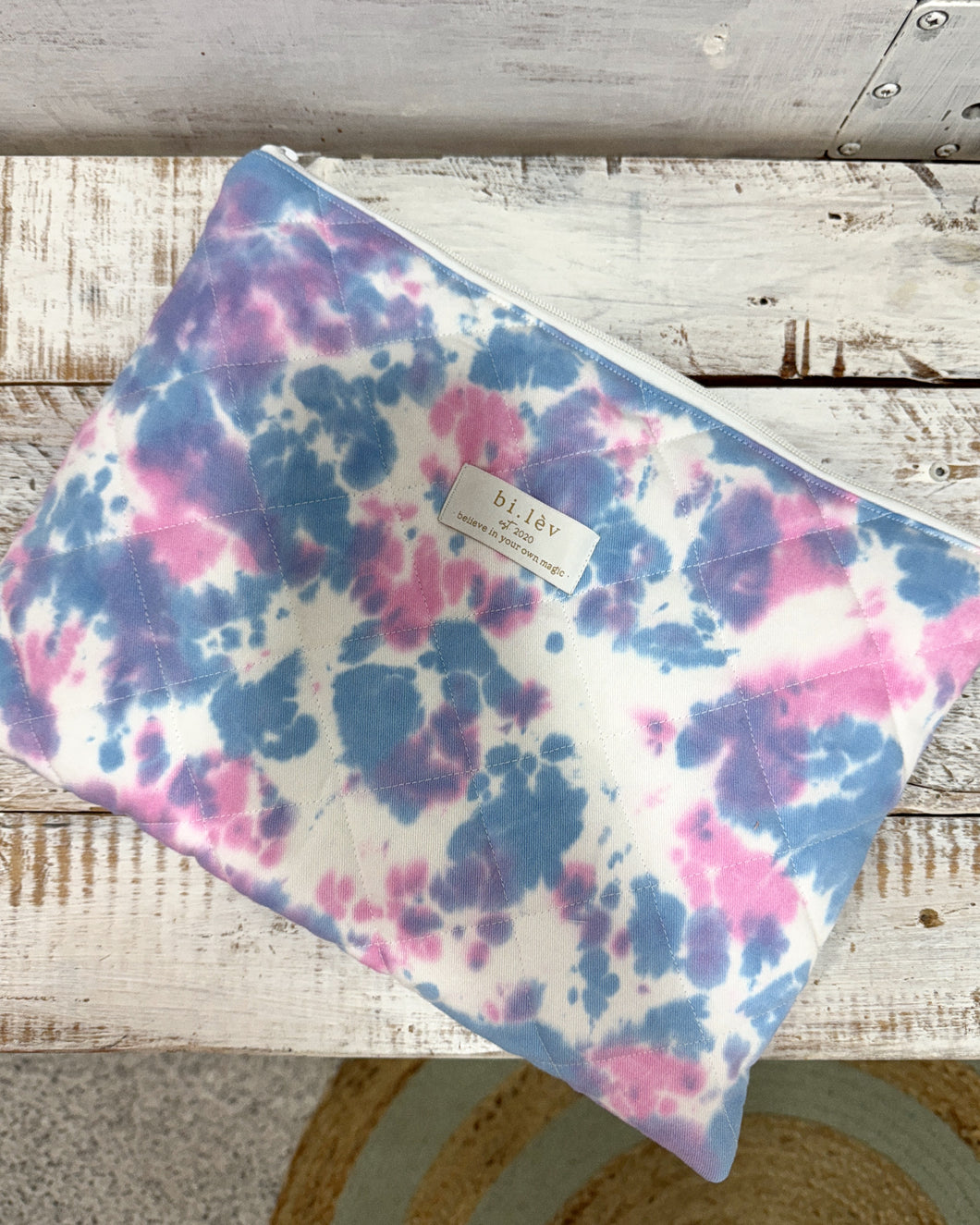 PINK N BLUE handmade laptop case