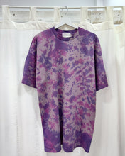 Load image into Gallery viewer, LILAC PURPLE PINK Organic Cotton Tie Dye T-shirt Dress

