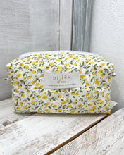 Load image into Gallery viewer, TULIP YELLOW padded handmade pouch
