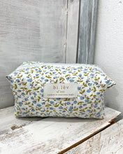 Load image into Gallery viewer, TULIP BLUE padded handmade pouch
