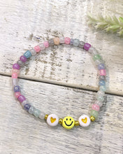 Load image into Gallery viewer, SMILE pearly beads bracelet multicolour
