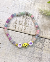 Load image into Gallery viewer, SMILE pearly beads bracelet multicolour

