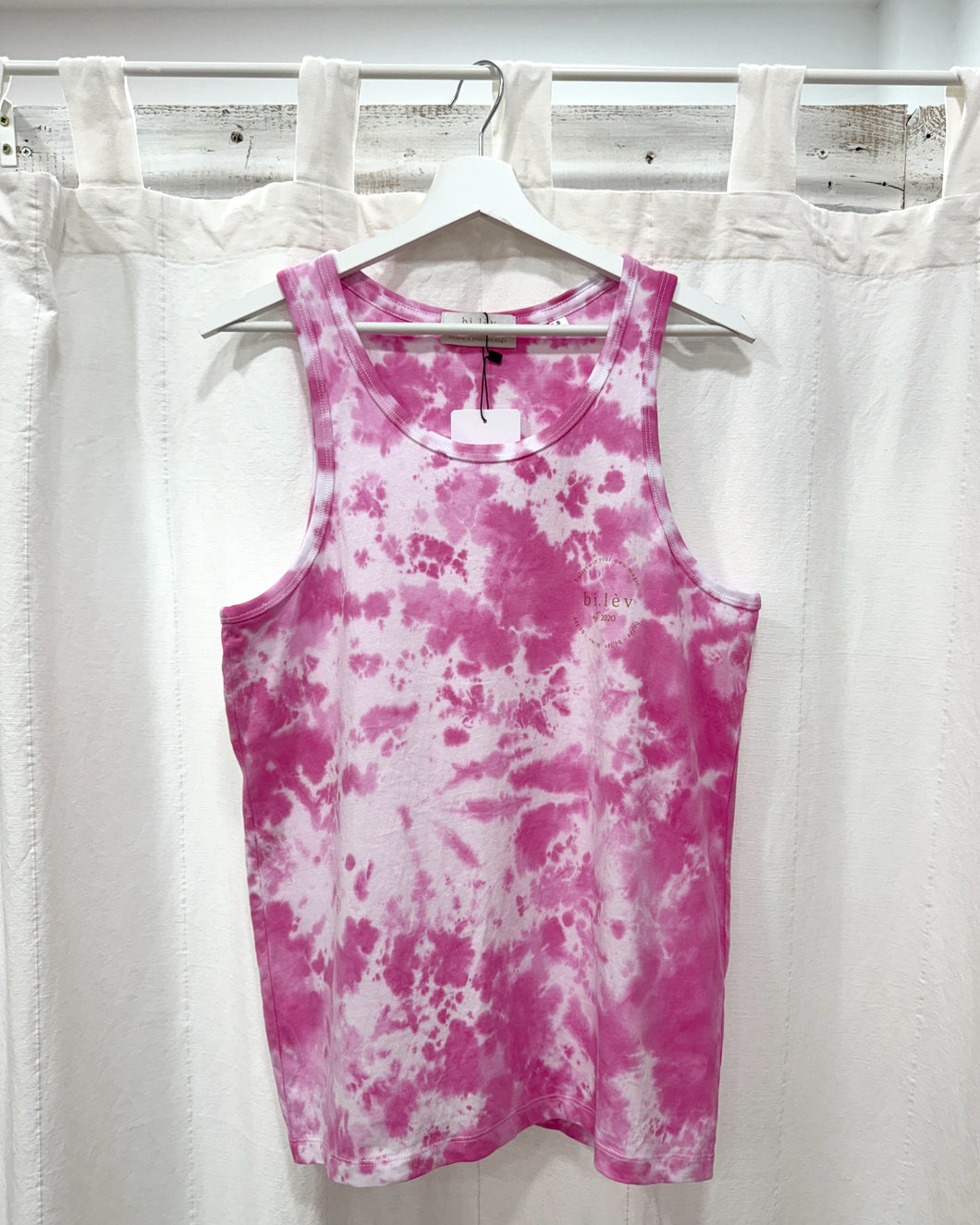 LOLLI PINK - Sleeveless Organic Cotton Shirt