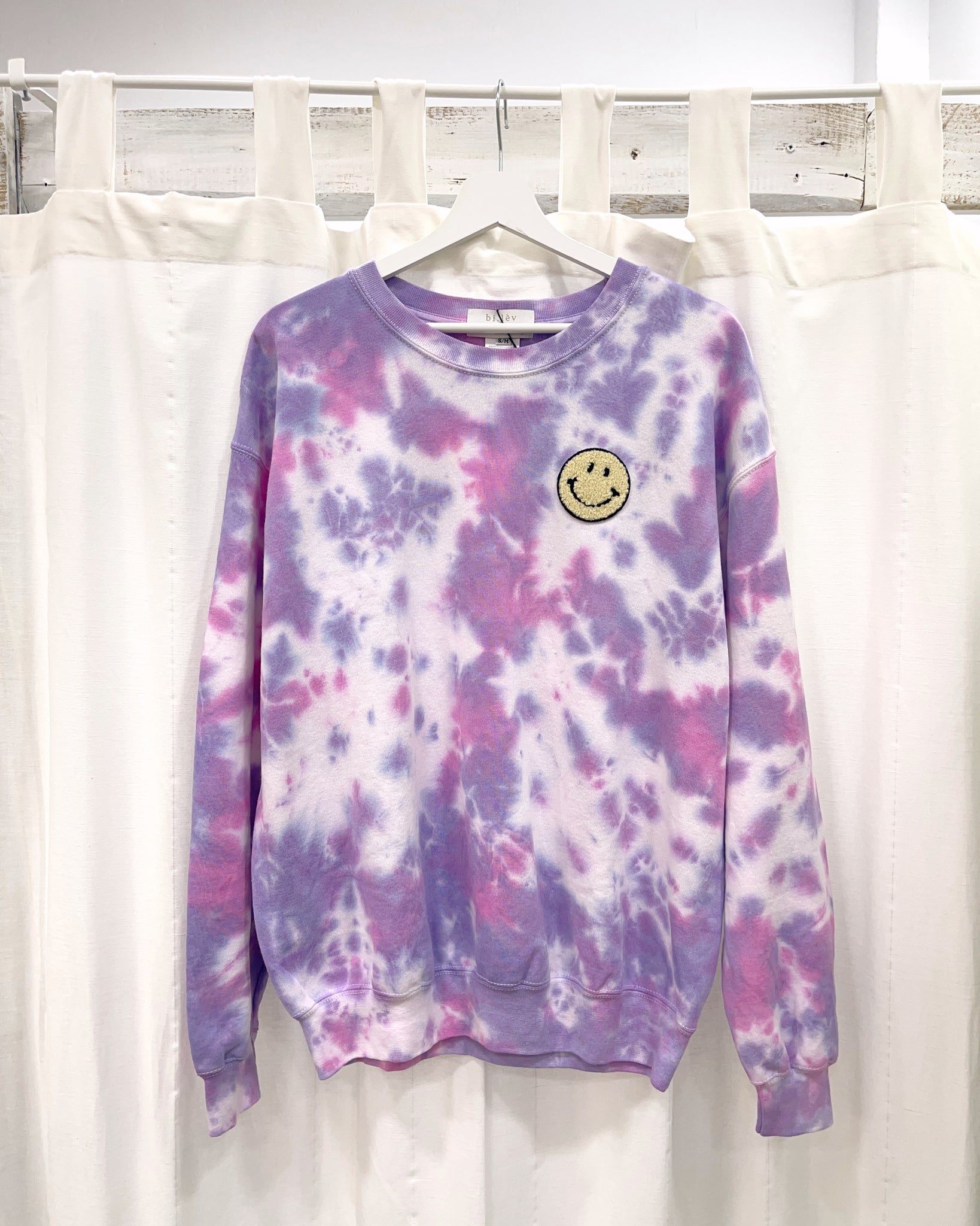 Purple tie deals dye crewneck