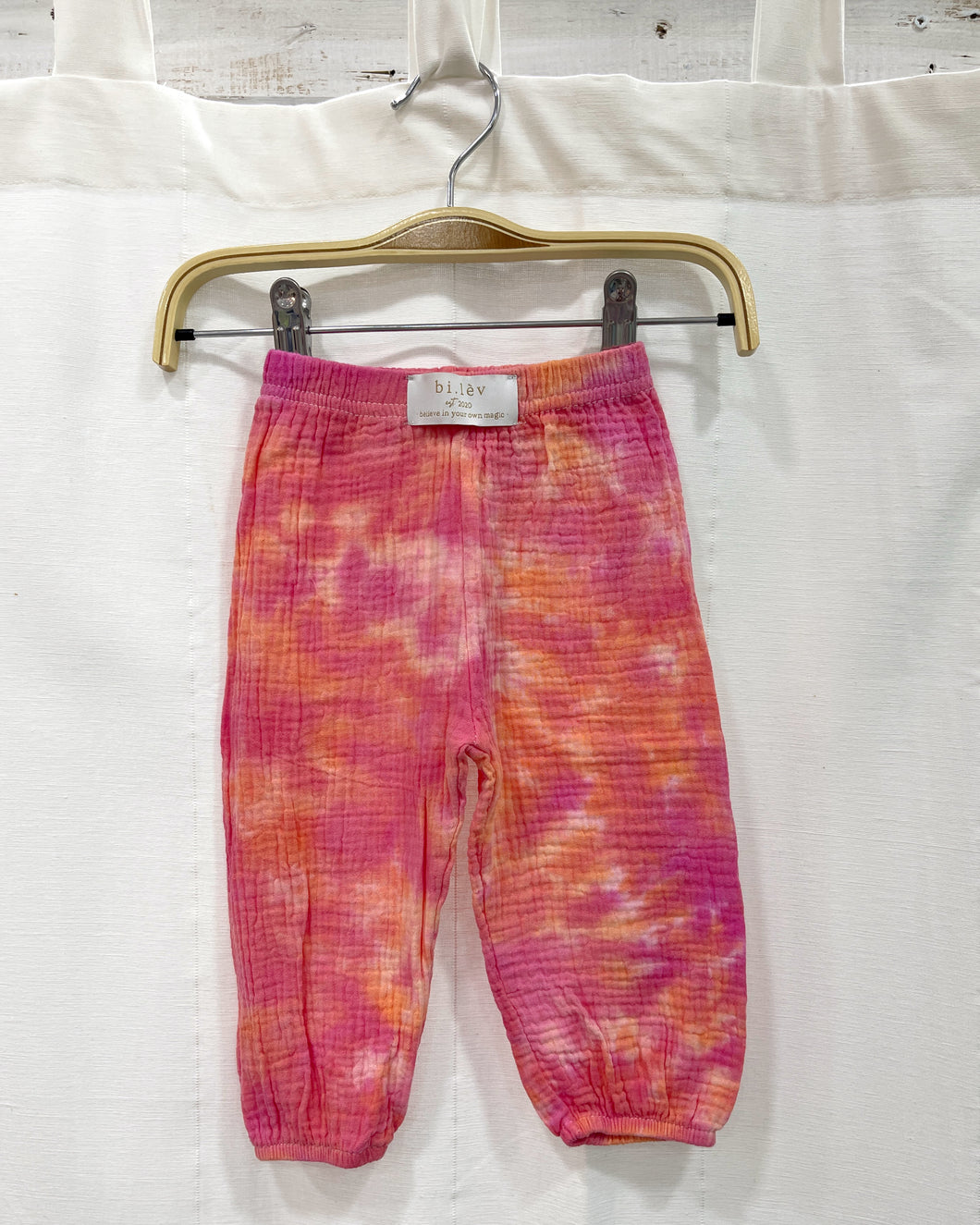 BABY STRAWBERRY CITRUS tie-dye pants