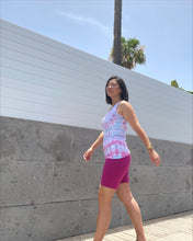 Load image into Gallery viewer, Fuchsia pink organic cotton biker shorts
