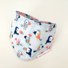 Load image into Gallery viewer, Llama + Pelican reversible pet bandana. Handmade. 
