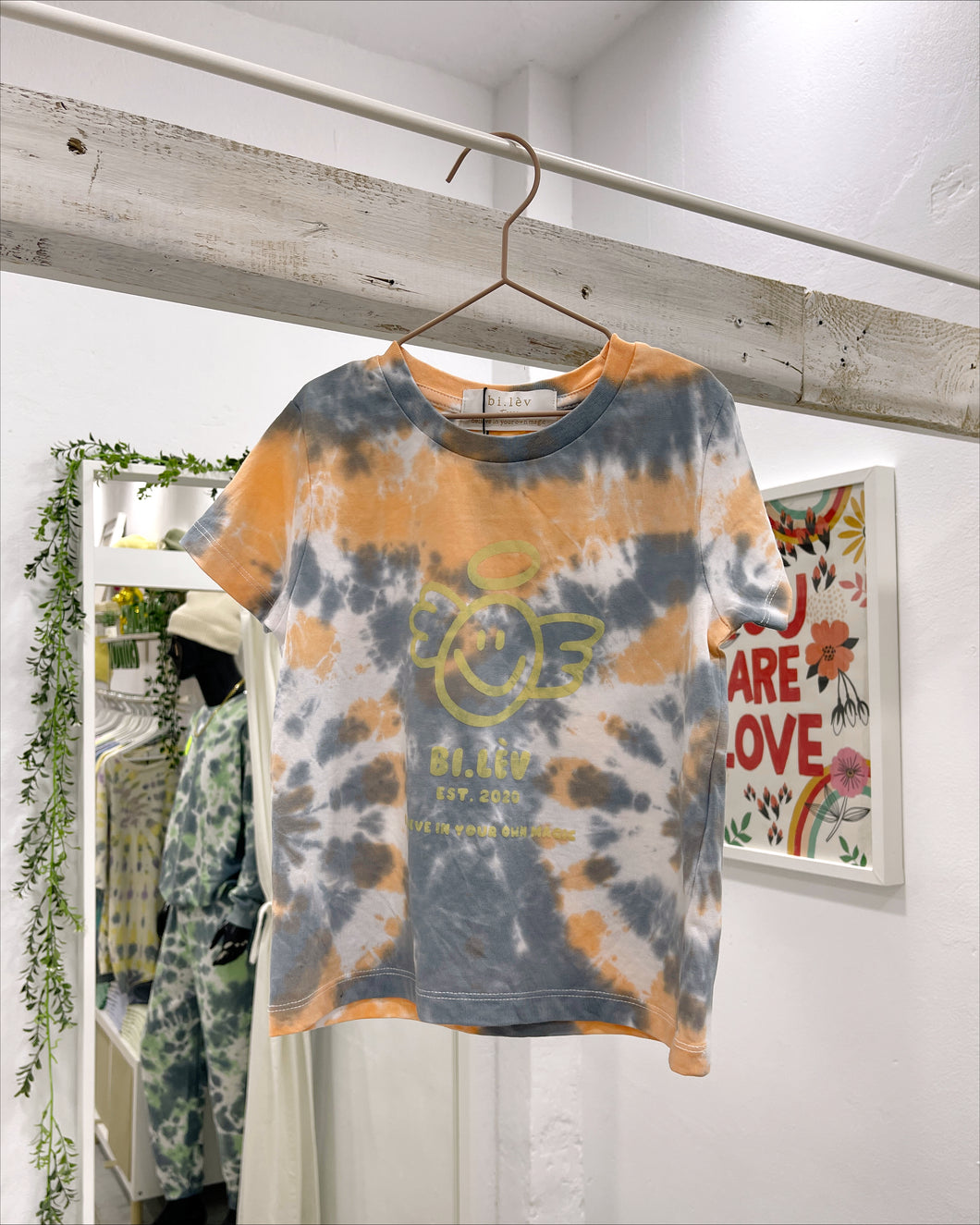 KIDS ANGEL PUMPKIN - Tie Dye Organic Cotton T-shirt